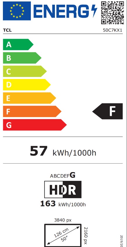 TCL TV QD-MINI LED 127CM  50C7K